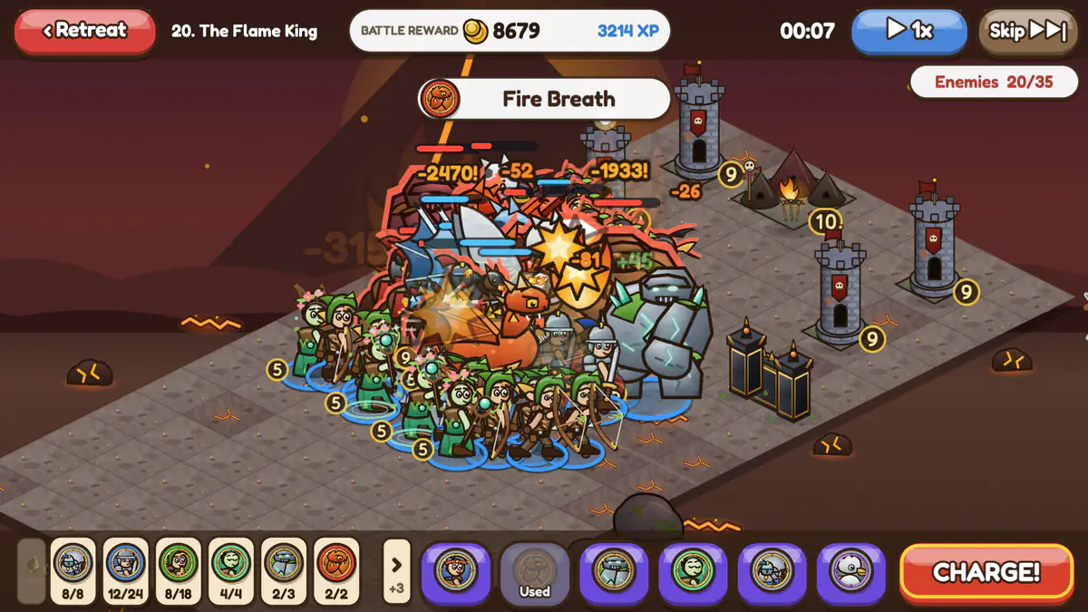 Screenshot: Lead epic battles